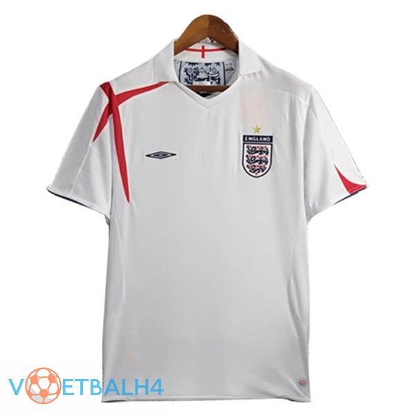 Engeland Retro thuis voetbal jersey 2005