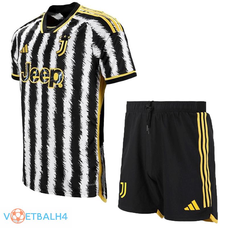 Juventus voetbal jersey thuis + korte broek 2023/2024