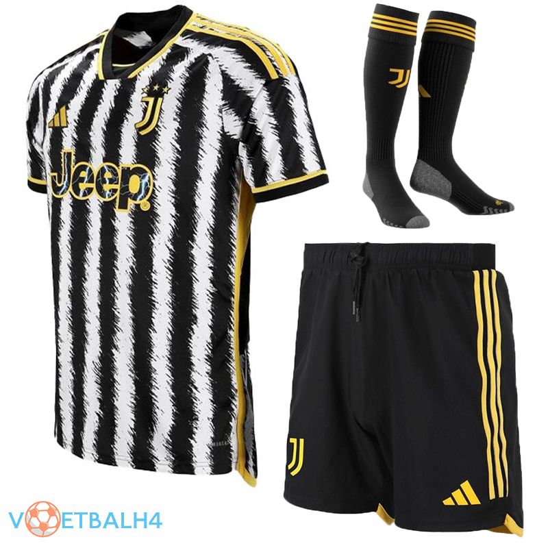 Juventus voetbal jersey thuis (korte broek + sok) 2023/2024