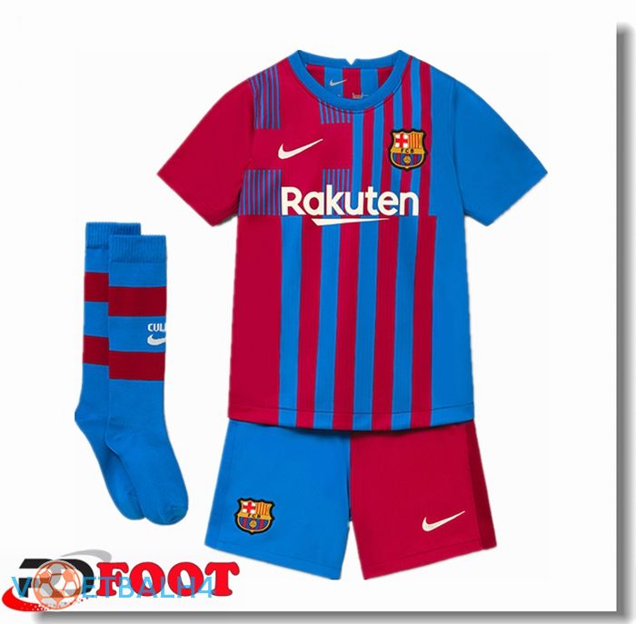 FC Barcelona kinderen thuis jersey rood/blauw 2021/2022