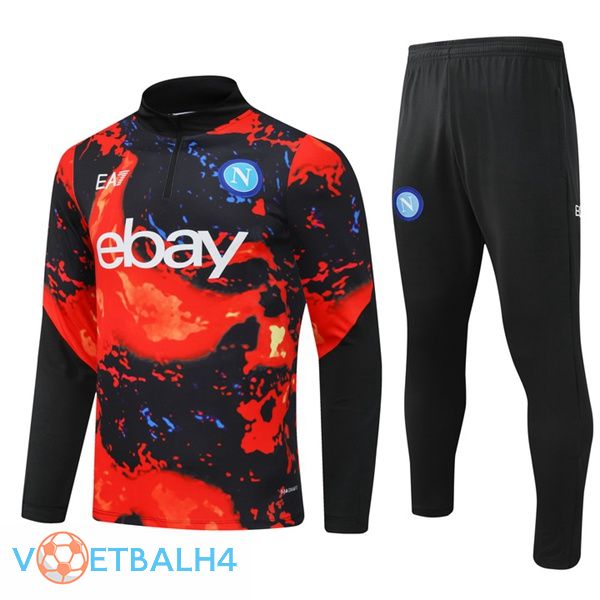 SSC Napoli kit trainingspak rood zwart 2024/2025